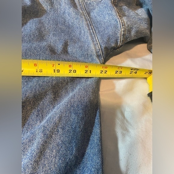 Vintage 1990s Blue Creek Acid Wash Denim Full Length Jean Jacket Fall Outerwear - Picture 12 of 12